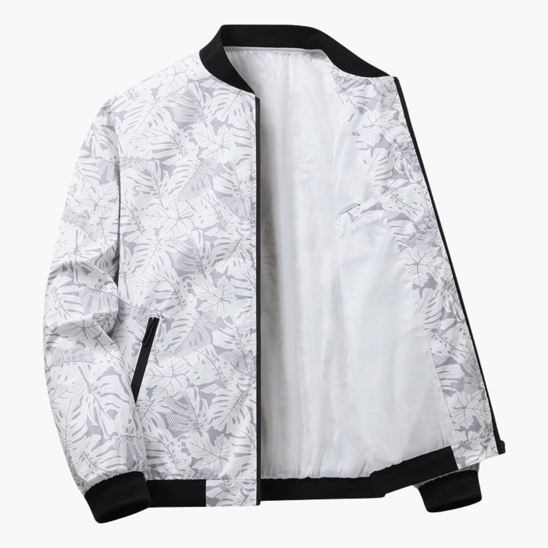 Κομψό ανδρικό bomber jacket