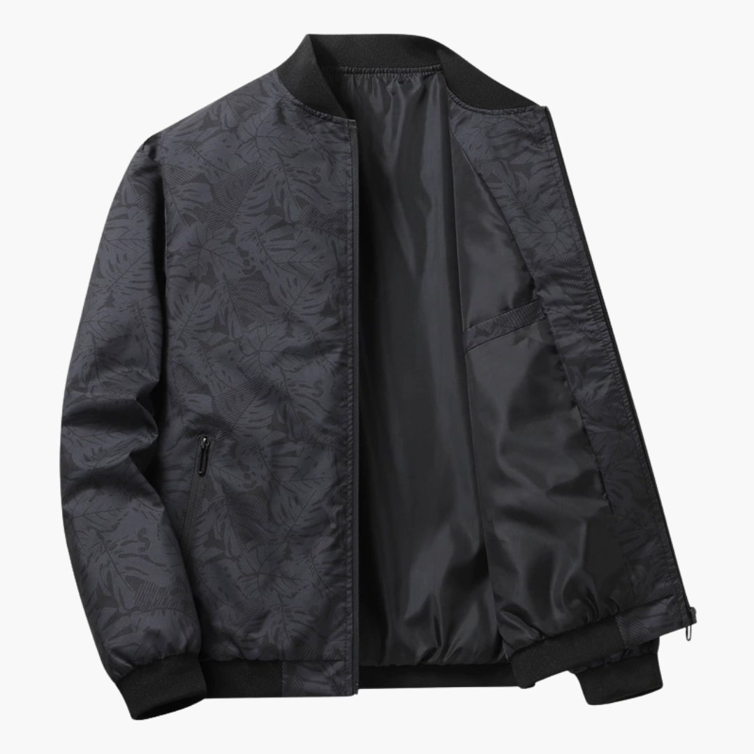 Κομψό ανδρικό bomber jacket