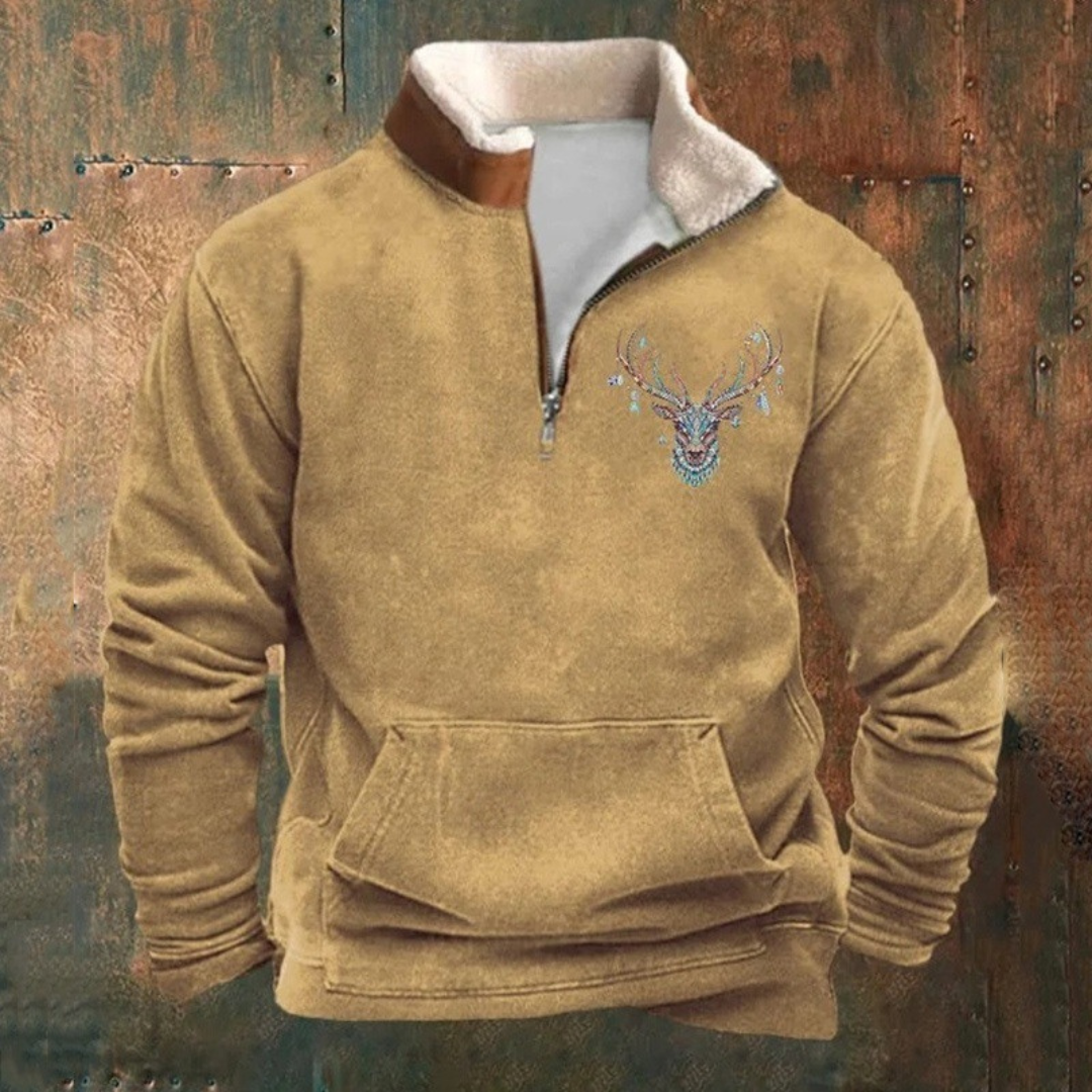 Πιερ | Πουλόβερ με μισό φερμουάρ