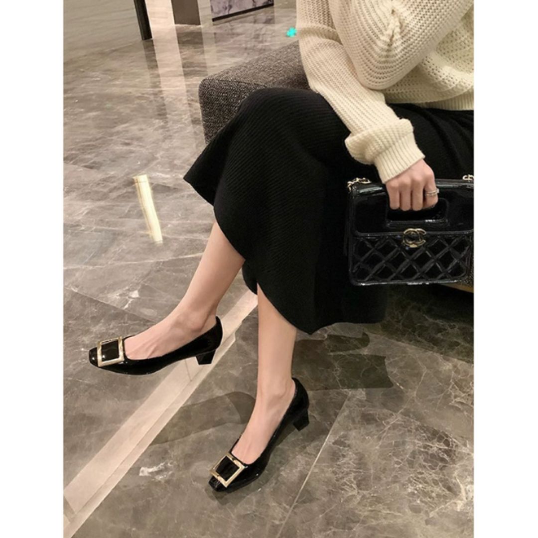 Narella™ | Κομψές σάντες με μεσαίο τακούνι και τετράγωνη μύτη