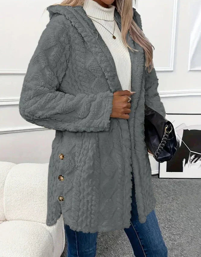 Leslie™ | Αργυρή Φλις Ζακέτα