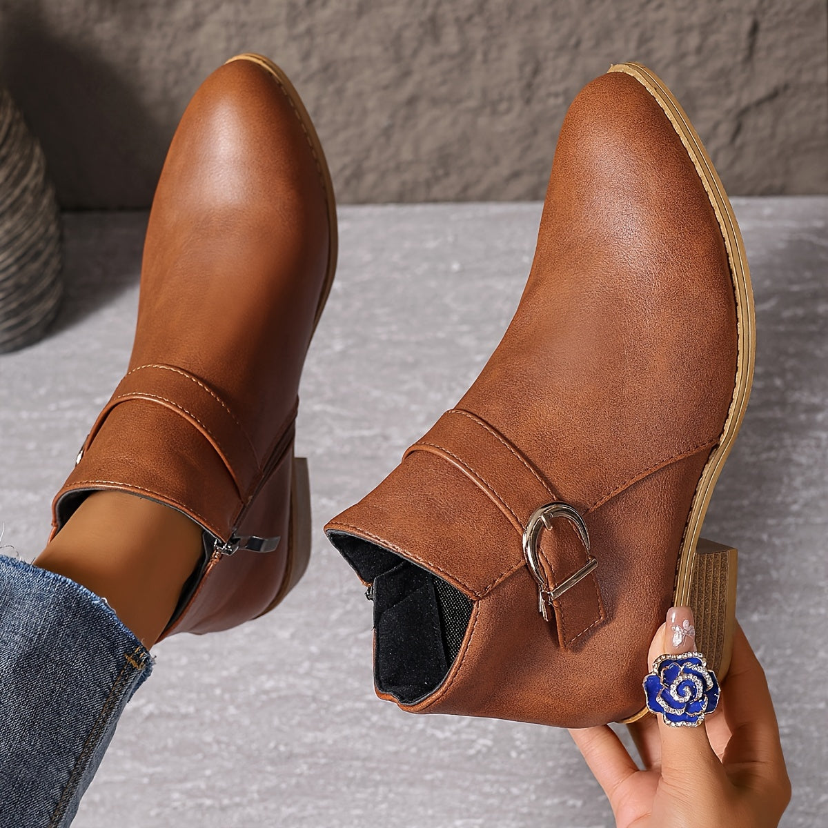 Amélina™ | Άνετα μποτάκια με αγκράφα για ευαίσθητα πόδια