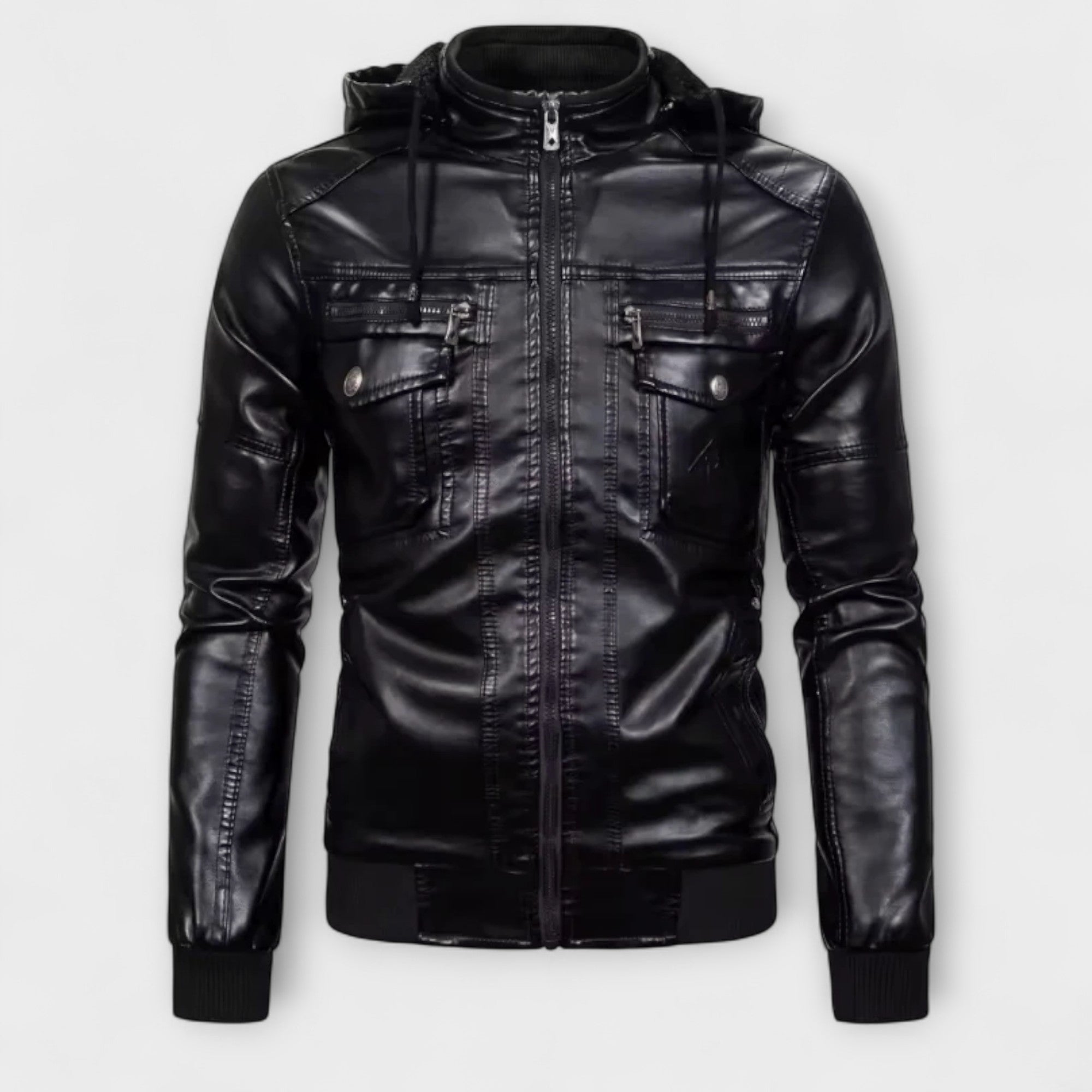 Πολυτελής Δερμάτινη Ζακέτα